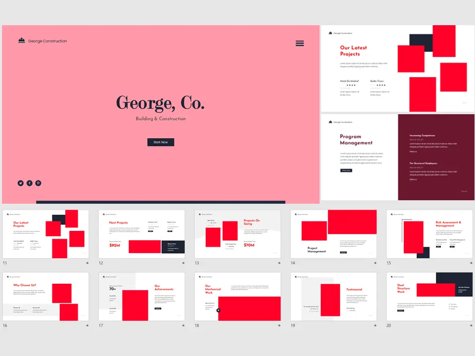 Construction Modern template