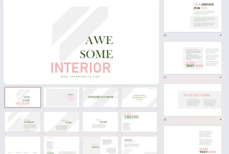 House Interior Presentation PPT Template