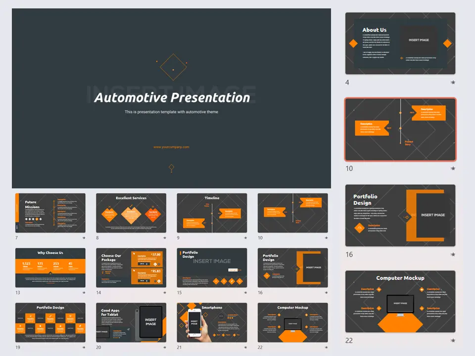Automobile Meeting PPT Template for free