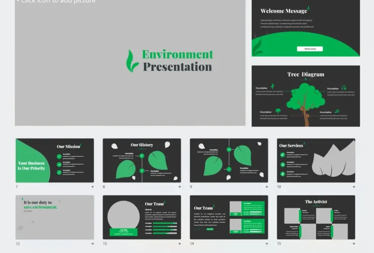 Save Trees presentation Template