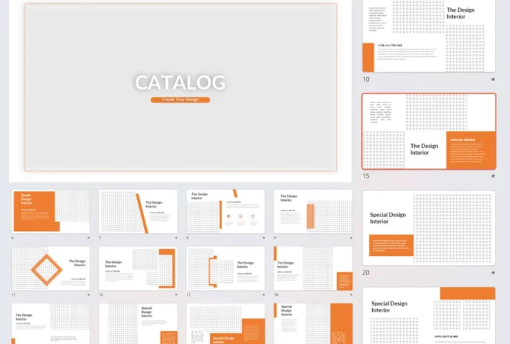 Catalog Presentation PPT template